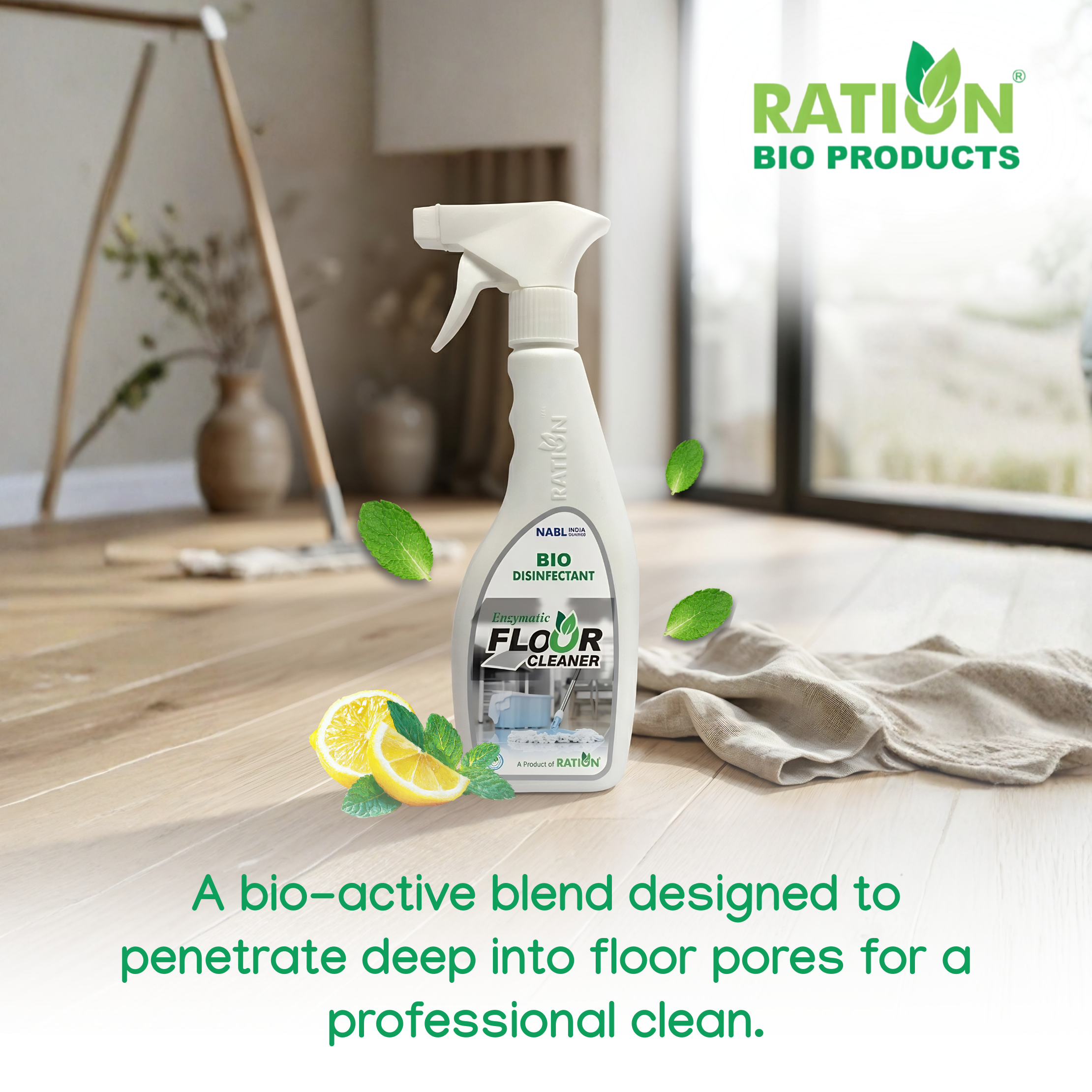 Citrus floor cleaner